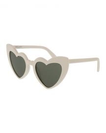 Saint Laurent Lou Lou Oversized Heart Sunglasses at Neiman Marcus